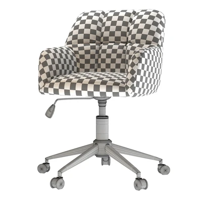 Office chair Elnor Velvet Orange — Ver 3