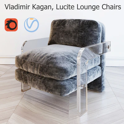 Vladimir Kagan, Lucite Lounge Chairs — Ver 1