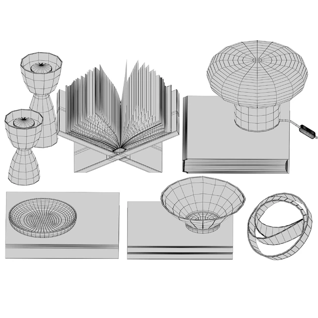 Coffee table decor set 032 — Descargar