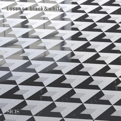 Sicis SiciStone Losanga Black & White — Вид 1