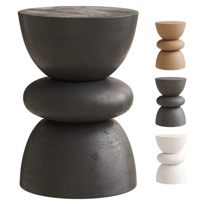 Table dappoint ronde bois de manguier Benno — download