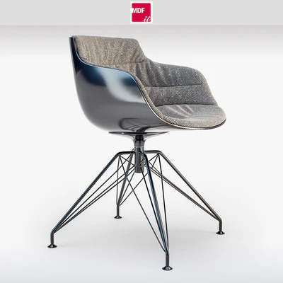 MDF italia chair Flow SLIM Padded Lem Base — Ver 1
