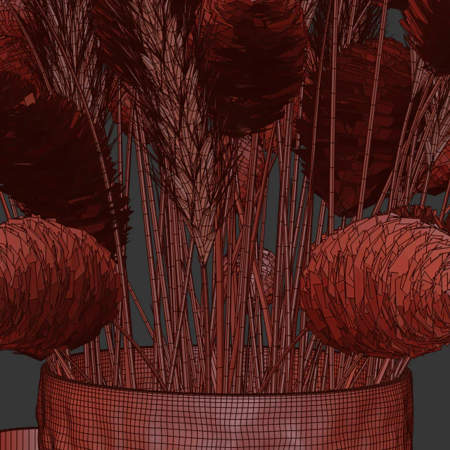 Dry flowers in glass vase — Descargar
