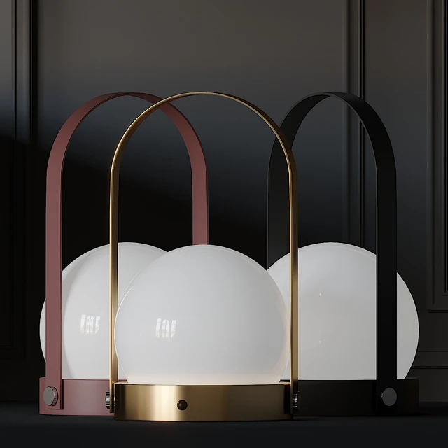 Carrie, Stone and Mini Glo-Ball T Table Lamps — Descargar