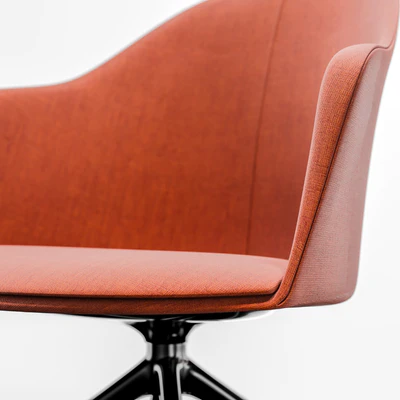 Arper Cila Armchair Trestle Fixed and Meety Plasic Table — Ver 2