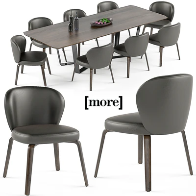 Mudi chair and Pero table set — Вид 1