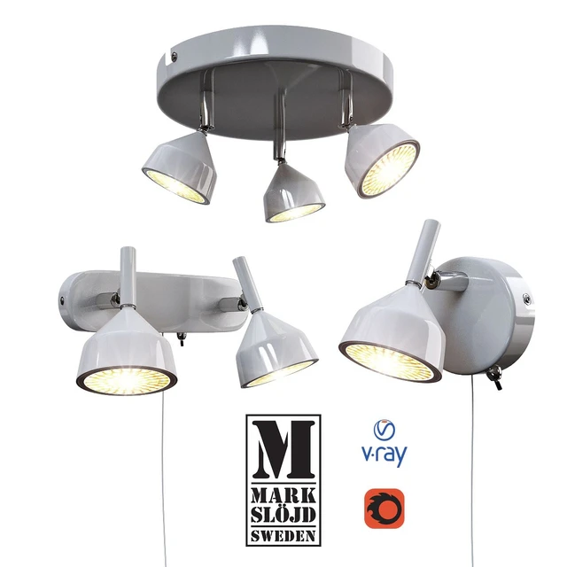 Model BELL, wall and ceiling light from MARKSLOJD, Sweden. — Descargar