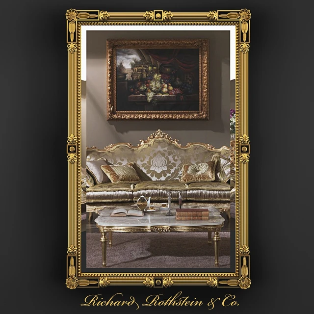 Black and Gold Federal Style Mirror — Descargar