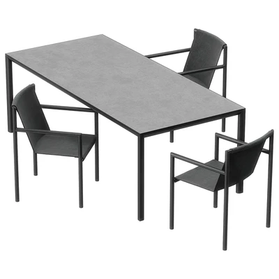 Plein air dining set by Roda — Ver 3