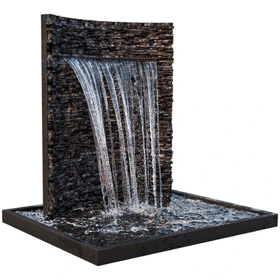Waterfall fountains rock panel — Ver 2