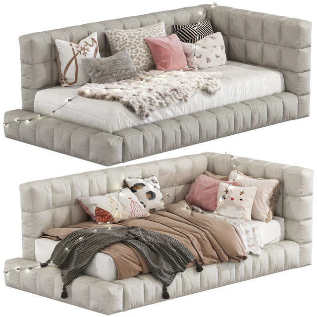Bed Baldwin Lounge Corner Upholstered Bed 220 — Download