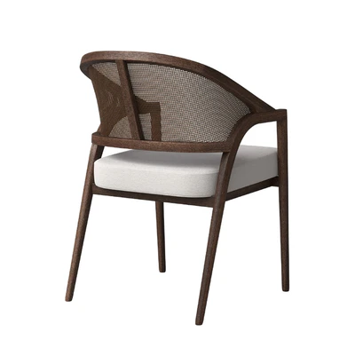Aimee Dining Arm Chair in Cinder — Ver 3