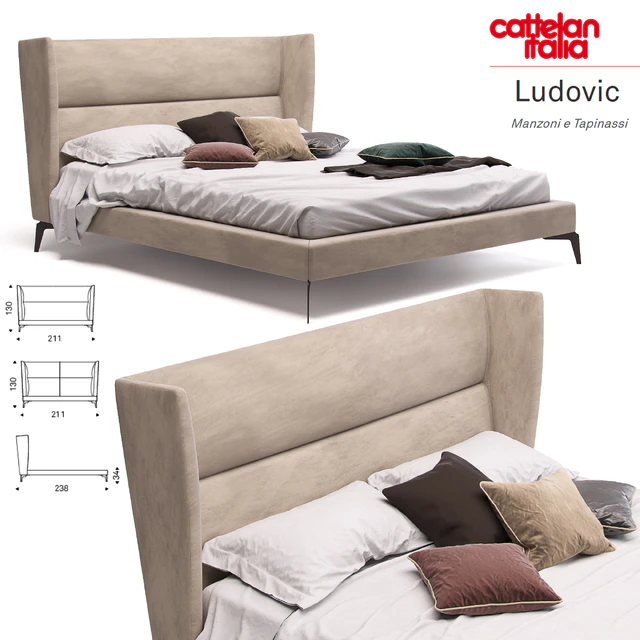 Кровать Cattelan Italia Ludovic — Скачать