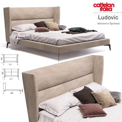 Кровать Cattelan Italia Ludovic — Скачать