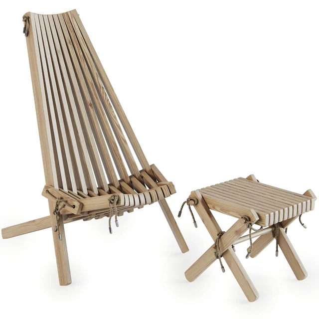 Ribbon Recliner and Ribbon Footstool by Brafab — Descargar