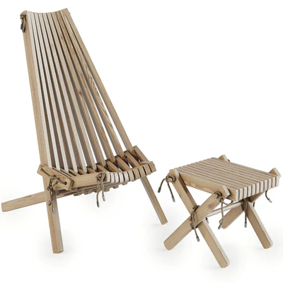 Ribbon Recliner and Ribbon Footstool by Brafab — Ver 1