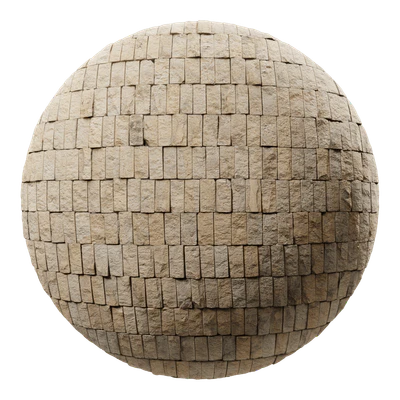 stacked split face stone block wall texture sandy — download