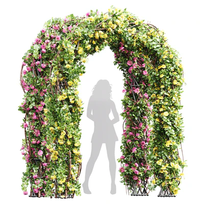 Plant High Detail Climbing Roses Garden Bow02 Grow — Вид 1