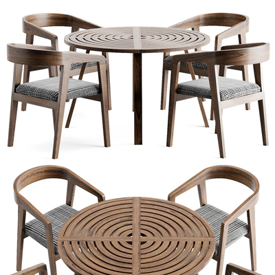 Wood table chair — Ver 1