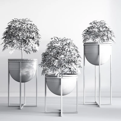 Eden cross base standing planters set — Ver 2