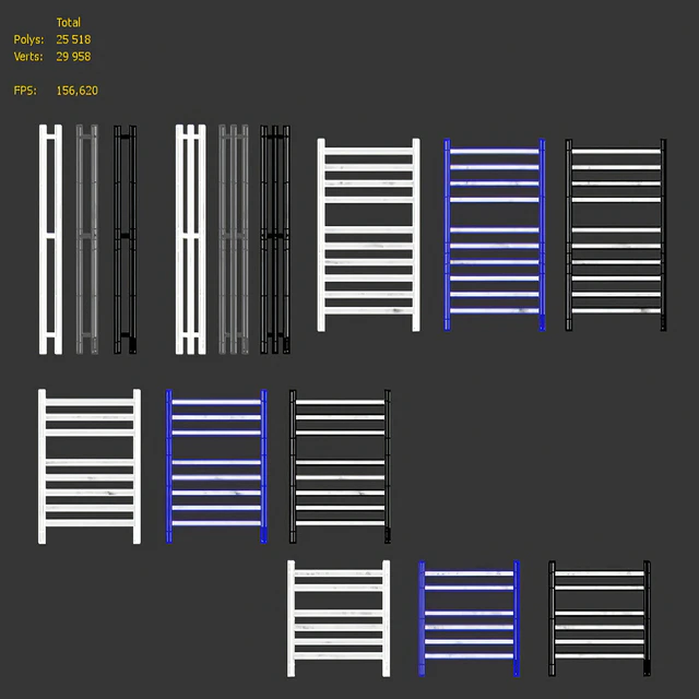 Heated towel rail Point Demetra Selena — Descargar