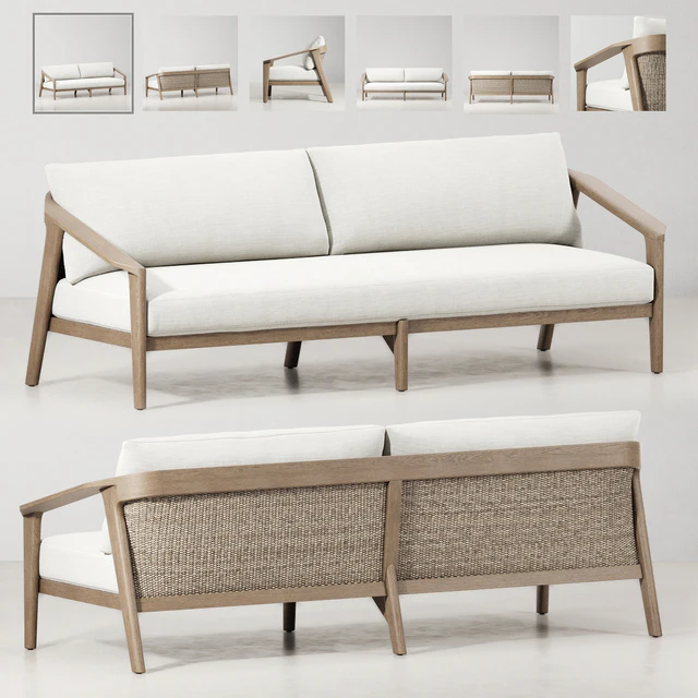 RH / MALTA TEAK SOFA — Скачать