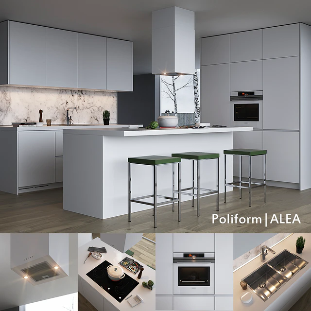 Kitchen Poliform Varenna Alea (vray, corona) — Descargar