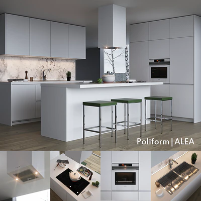 Kitchen Poliform Varenna Alea (vray, corona) — Ver 1