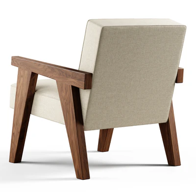 Zara Home - The walnut armchair with hemp upholstery — Ver 2