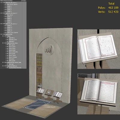 Prayer room wall design 01 — Ver 4