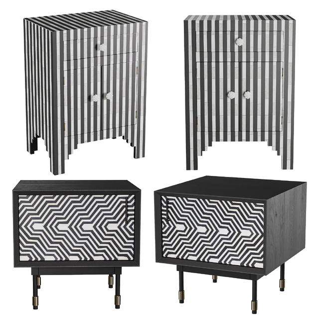 Bedside cabinets with LoftConсept inlay — Descargar
