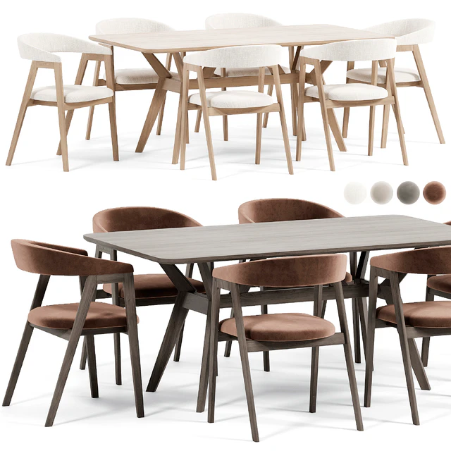 Trevor Chair, Vebstr Table By Divanru — Скачать