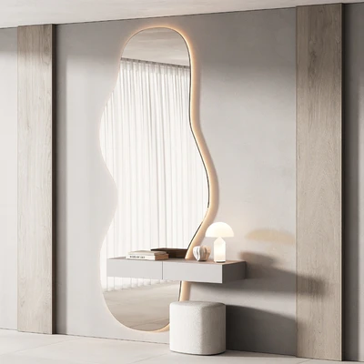 489 hallway zone 10 minimal curved shape mirror 01 — Вид 2