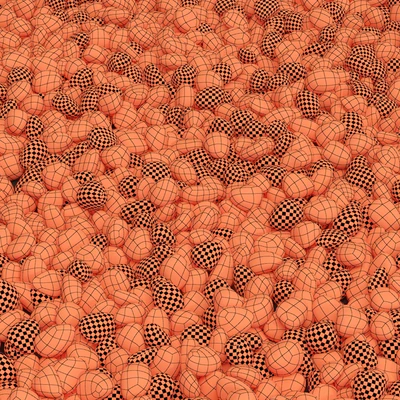 Gravel low decorative orange n2 / Gravel decorative orange No. 2 — Ver 4