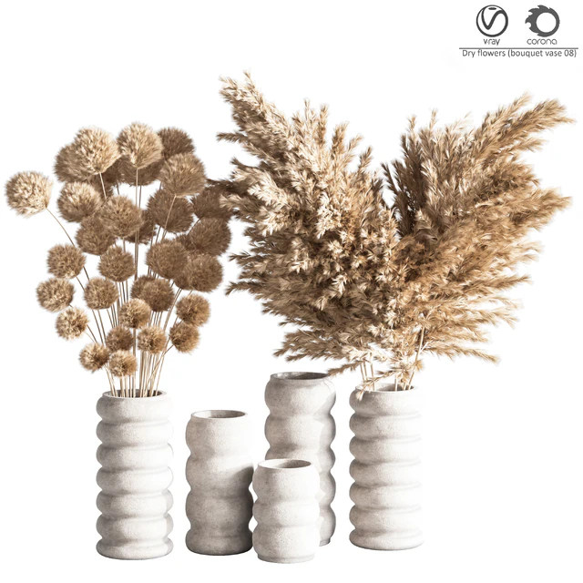Dry flowers (bouquet vase 09) — Descargar