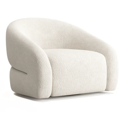 RH Sora Swivel Chair — View 4