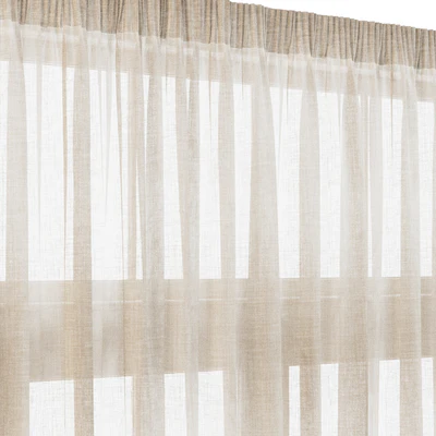 Wide Linen Tulle Curtain — Ver 2