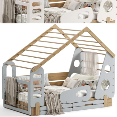 Kids Bed House sport By rozetka — Ver 2