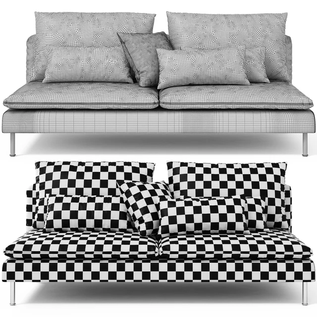 Sofas, chairs, couch, ottoman Ikea SODERHAMN — Descargar