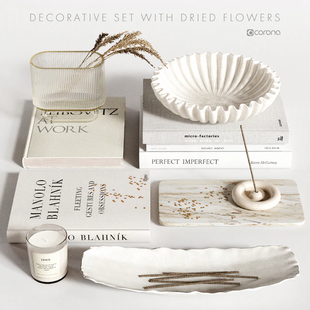 Decorative Set with Dried Flowers — Descargar