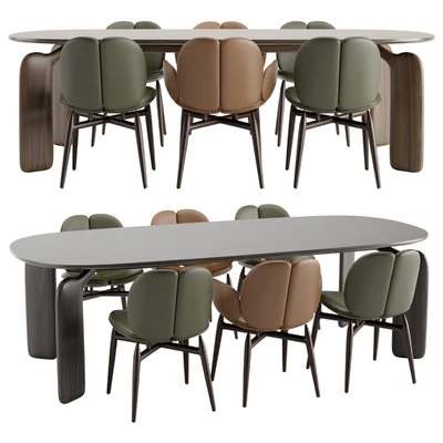 Roche Bobois - PULP table chairs wooden — Вид 3