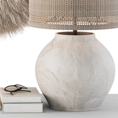 Decorative Set moon Thatch with Dried Plant - Set 105 — Вид 2