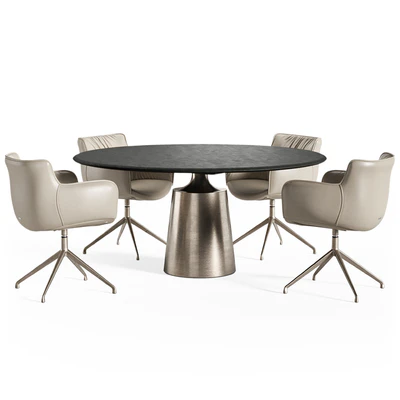 Cattelan Italia Yoda Argile table Rhonda chair — Вид 3