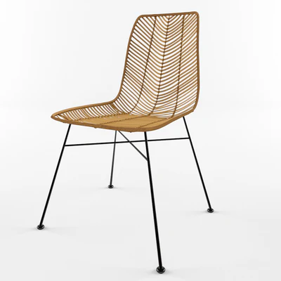 Chair Chaise rotin LENA Bloomingville — Ver 1
