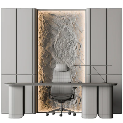 Boss Desk - Office Furniture 593 — Ver 3