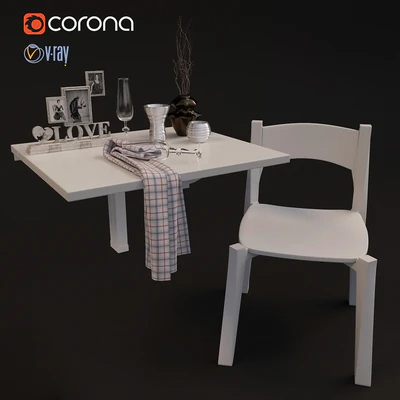 Table folding wall fastener — Ver 1