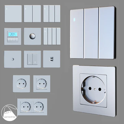 G3 Plastic A22 mat A21 Glass panel switch Lampsshop.ru — Вид 3