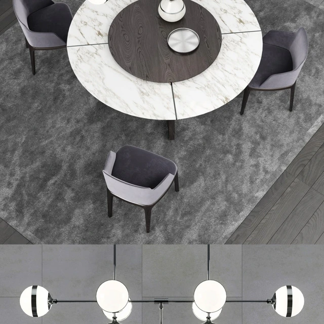 Poliform Concorde Table & Grace Chair 2 — Descargar