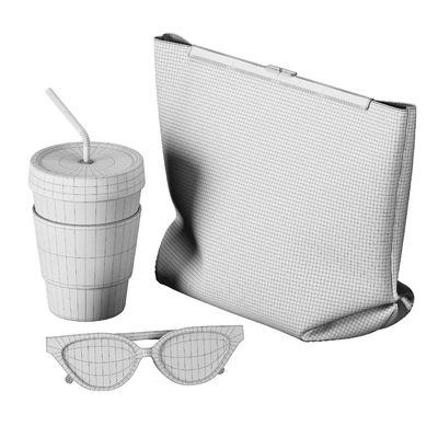 Decorative set AV 02 | bag, sunglasses, mug — Ver 2