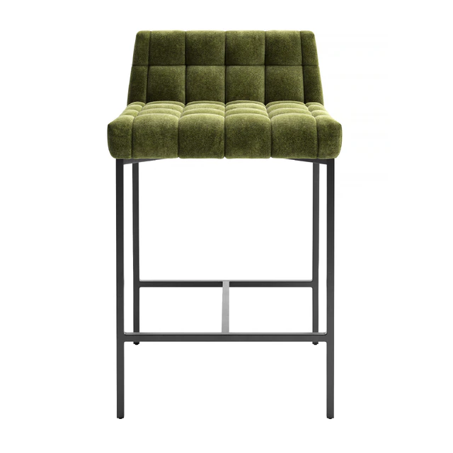 CB2 Gabe Pesto Tufted Low Back Counter Stool — Скачать